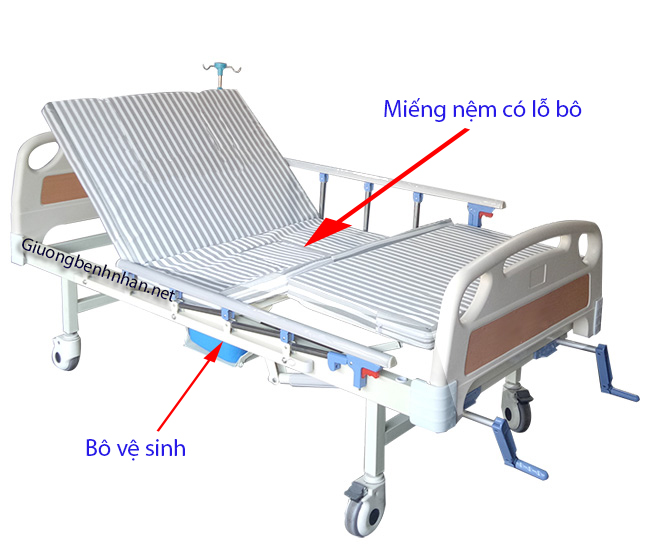 mua giường y tế 3 tay quay