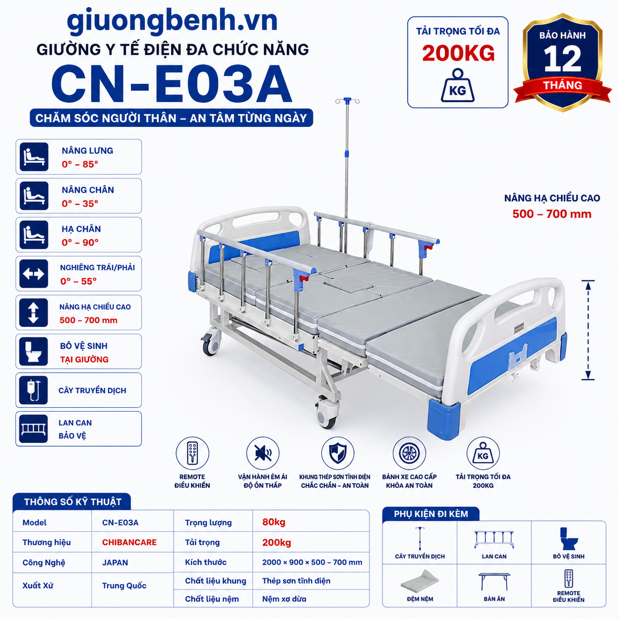 bô vệ sinh Chibancare CN-E03A